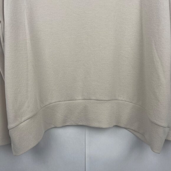 Clara Sun Woo Oatmeal Barrel Hem Relaxed Sweater Size Small - Picture 8 of 12